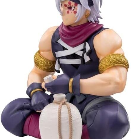 Tengen Uzui Sound Relax Drink Figure Demon Anime Slayer Sowrdsman Noodle Stopper