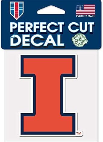 WinCraft University of Illinois 4" x 4" Perfect Cut Color Decal