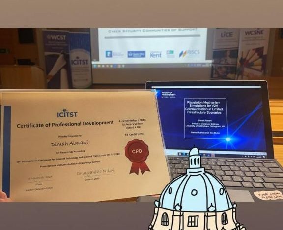 إنجاز علمي رائد أول سعودية في مجال السيارات الذكية . د ديما المانع - دكتوراه في الأمن السيبراني من جامعة نوتنقهام