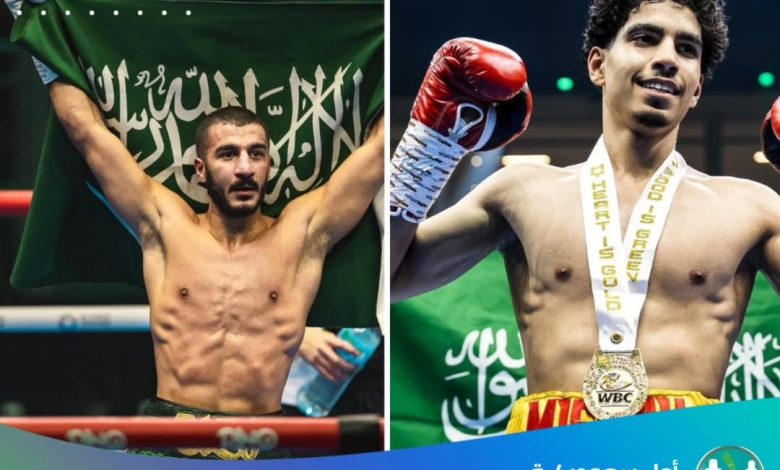 🥊 عندما تتحدث قبضات الوطن يسمع العالم صوت إنجازاتنا في ليلة استثنائية للرياضة السعودية حقق أبطالنا زياد المعيوف ومحم